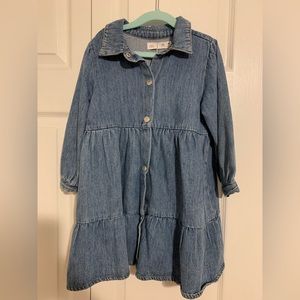 Zara Demin dress 2-3y